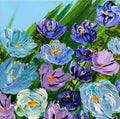 “Tender Moments Abound” - Floral, Impasto Acrylic Original Painting, Louanne Ramage Fine Artist | 12x12
