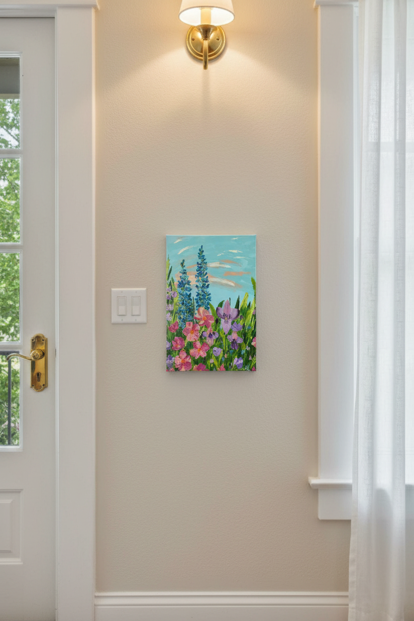 Reaching New Heights - Fine Art Canvas Print of Original Painting by Louanne Ramage Fine Artist